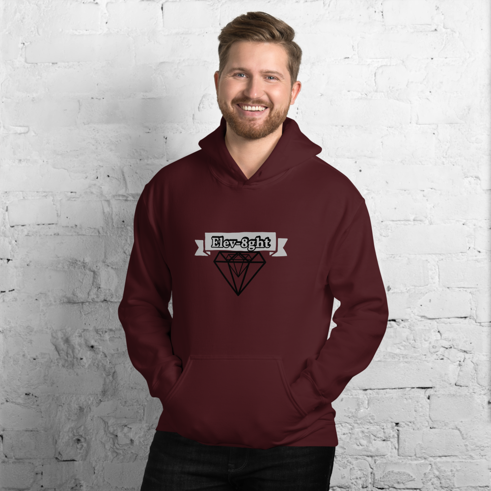 Elev-8ght Diamond Banner Unisex Hoodie