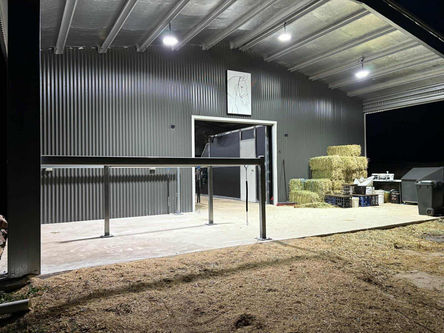 Completed rural steel shed build in Pitt Town Western Sydney