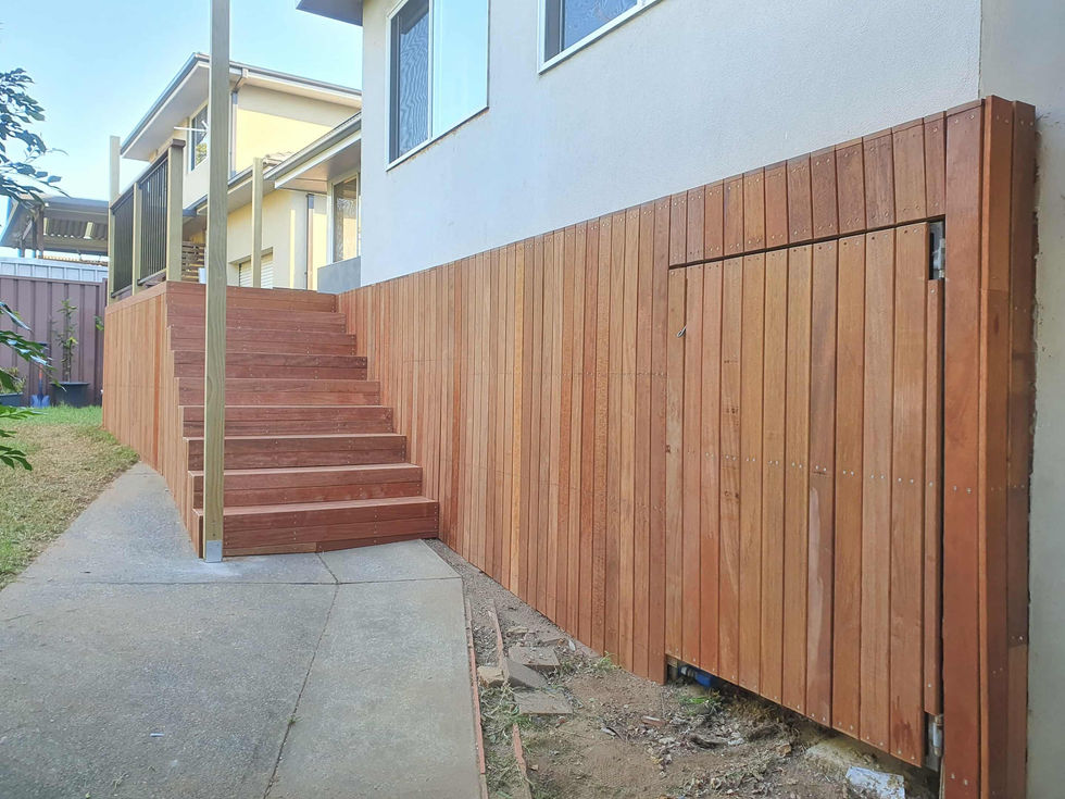 Deck and under house enclosure Emu Heights