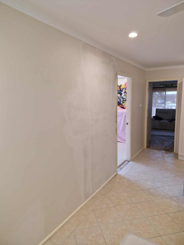 Original hallway archway closed during Emu Plains renovation