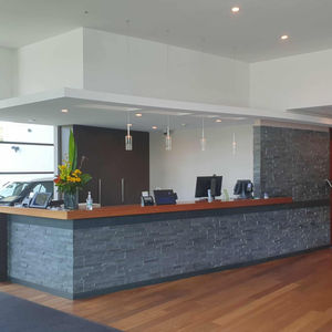 Springwood Sports Club reception area before wall removal