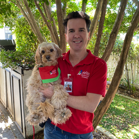 Rowan Matheson Community volunteer therapy dog program supporting hospitals, aged care residents and children.