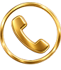 Gold phone icon. Press to call Sizzle Video.