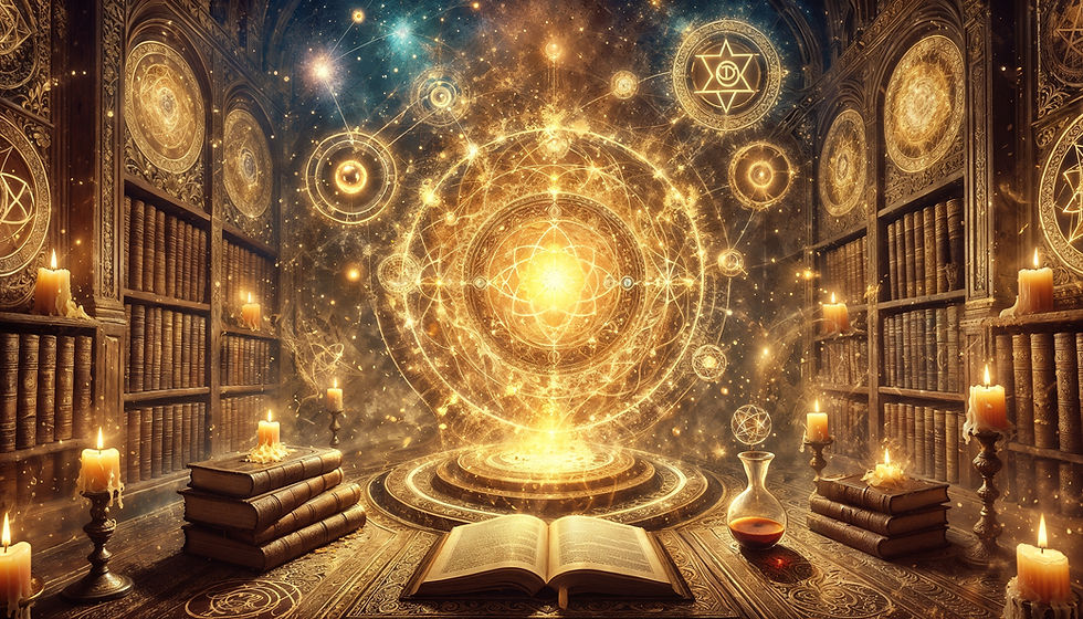 A stunning depiction of ancient alchemy, sacred geometry, and transformation, featuring golden symbols of mystical wisdom. This hyper-realistic artwork unveils the secrets of spiritual evolution, elemental transmutation, and the science of the soul.