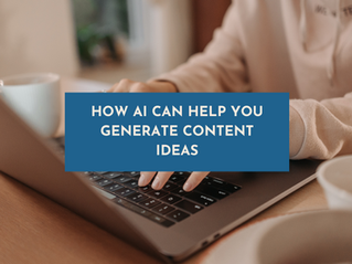 How AI can help you generate content ideas