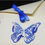 Thumbnail: BEAUTIFUL BUTTERFLY  NOTELETS IN ROYAL BLUE