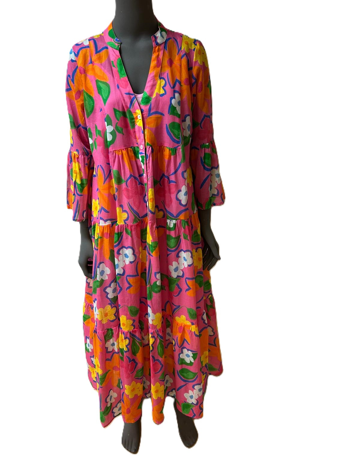 Kleid pink mit Flowerprint