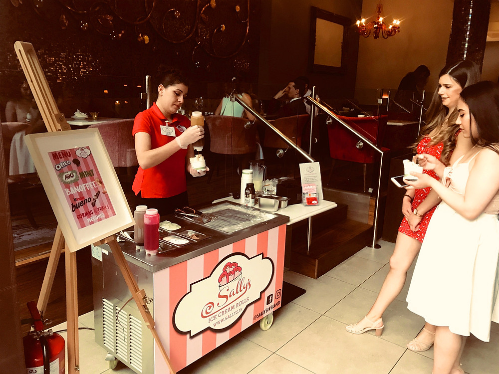 sally's ice cream rolls - Dublin - Clontarf Castle - Wedding