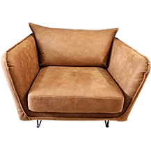 Fauteuil Cuir XXL style industriel