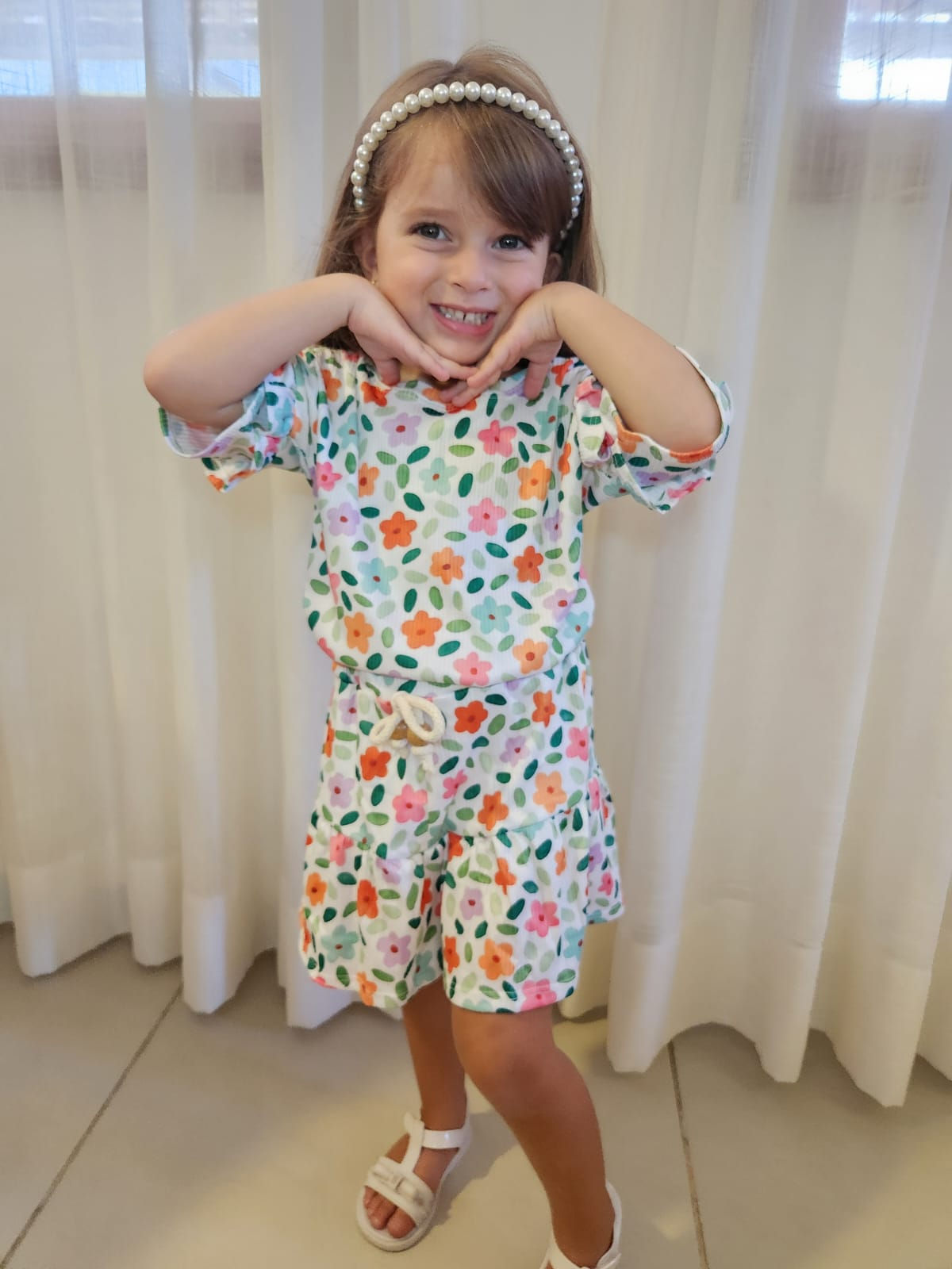 Conjunto Infantil Menina Carol - Violetas