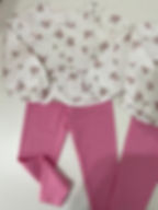 Conjunto Infantil Flowers Bata com Legging