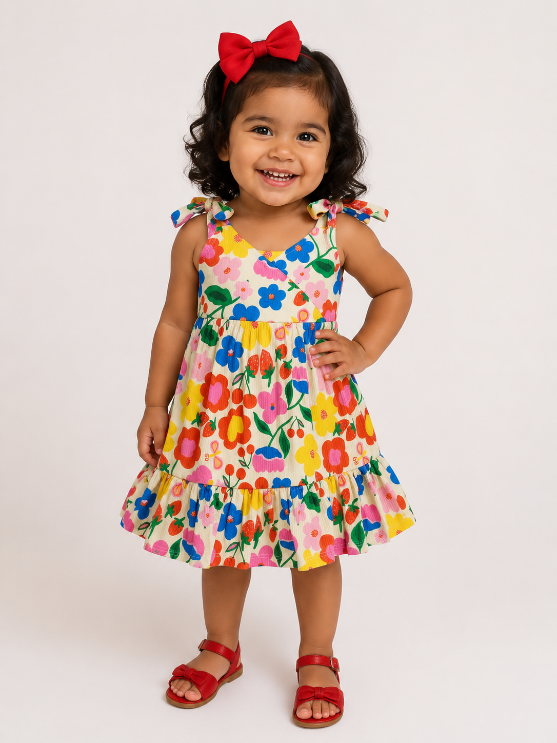 Vestido Infantil Menina Canelado - P