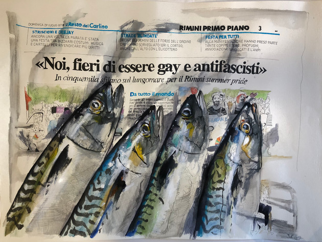 Fish is against Fascism SOLD