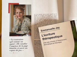 Écriture thérapeutique, article Emmanuelle Jay