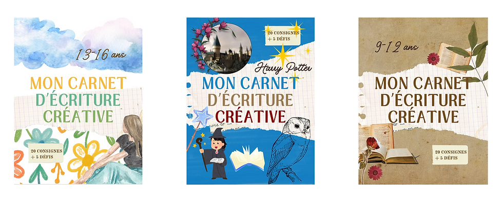 Des carnets d'écriture créative pour les enfants