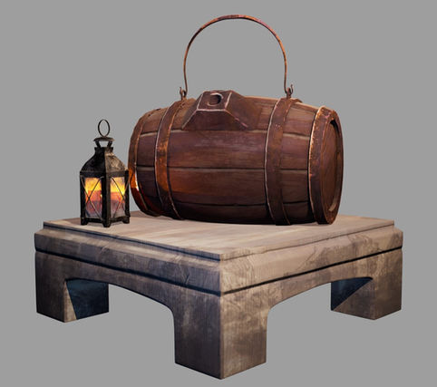 Cask and lantern