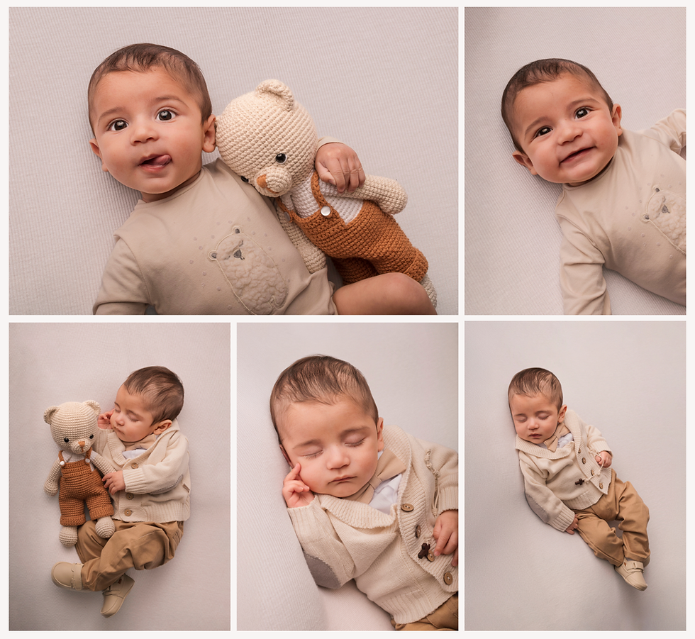 Sesión babies en estudio – bebé 3 meses bautismo