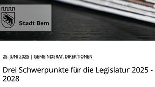 Die Stadt Bern bleibt weiter im wirtschaftlichen Blindflug 