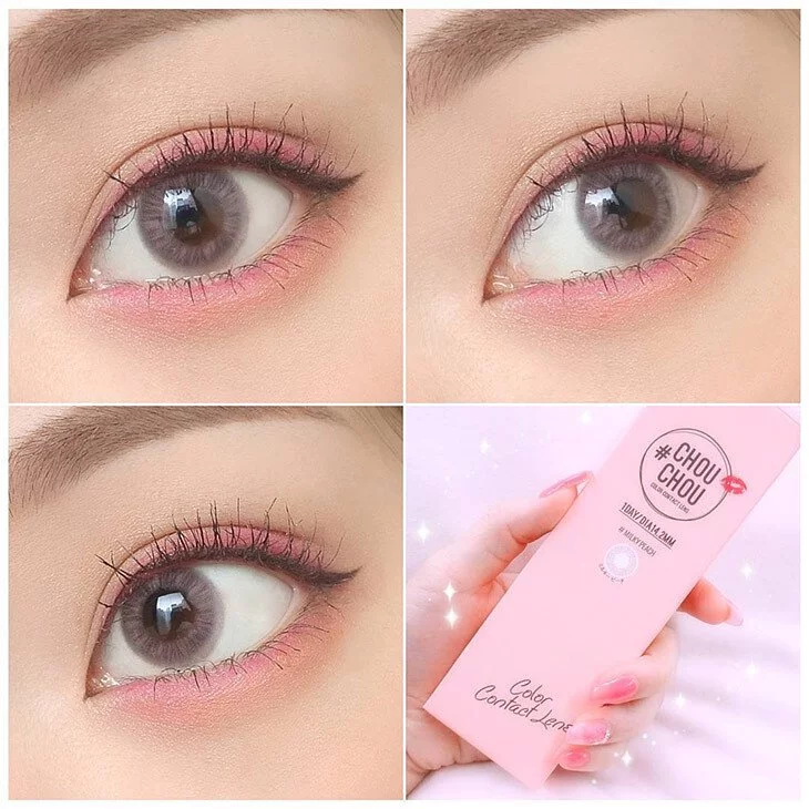 縮圖：ChouChou 1 Day Milky Peach 每日拋棄型有色彩妝隱形眼鏡｜每盒10片