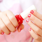 Flower Painted Nails