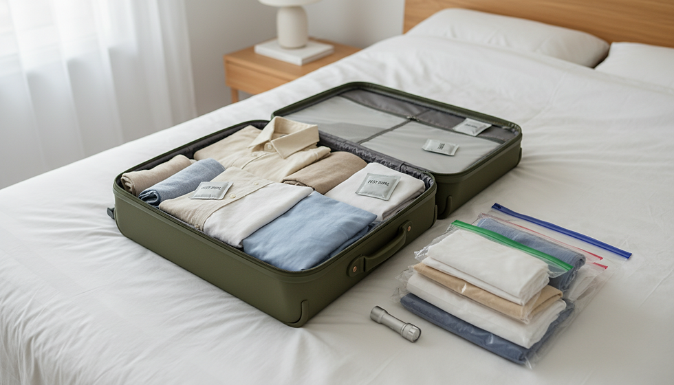 8 précautions anti punaises de lit dans vos bagages avec TJ 3D Services | www.tj3dservices.com