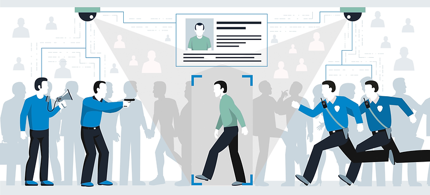 illustration for video analytics facial recognition for security