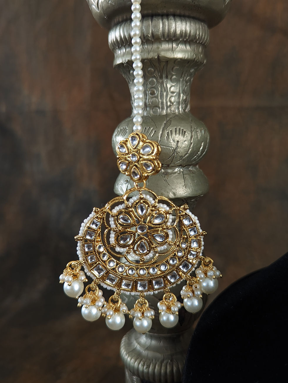Thumbnail: Hamra Kundan Polki Necklace set