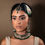 Thumbnail: Faiza Traditional Mirrored Choker Necklace Set with Jhoomar