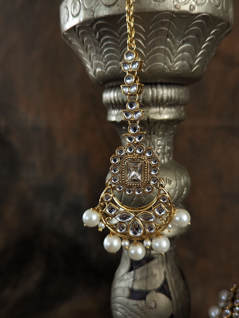 Thumbnail: Roshini Kundan Polki Necklace set