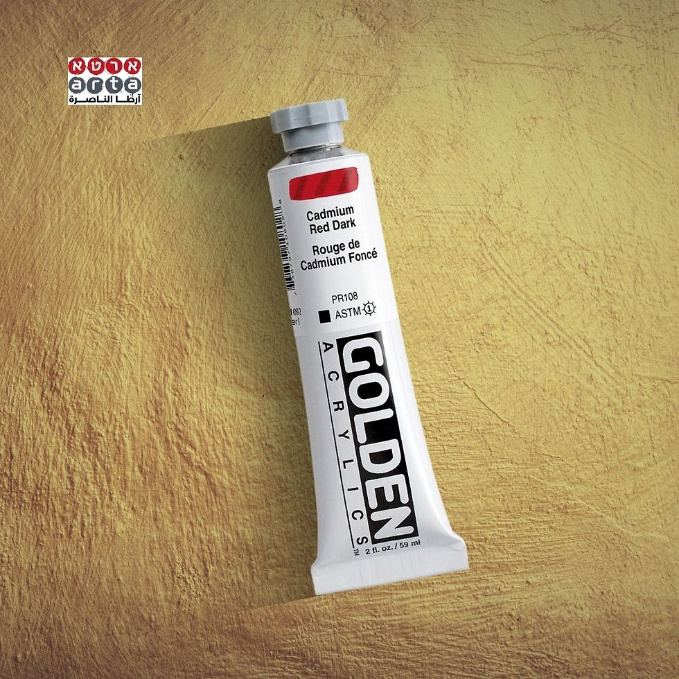 צבעי אקריליק 59 מ''ל Golden - Cadmium Red Dark