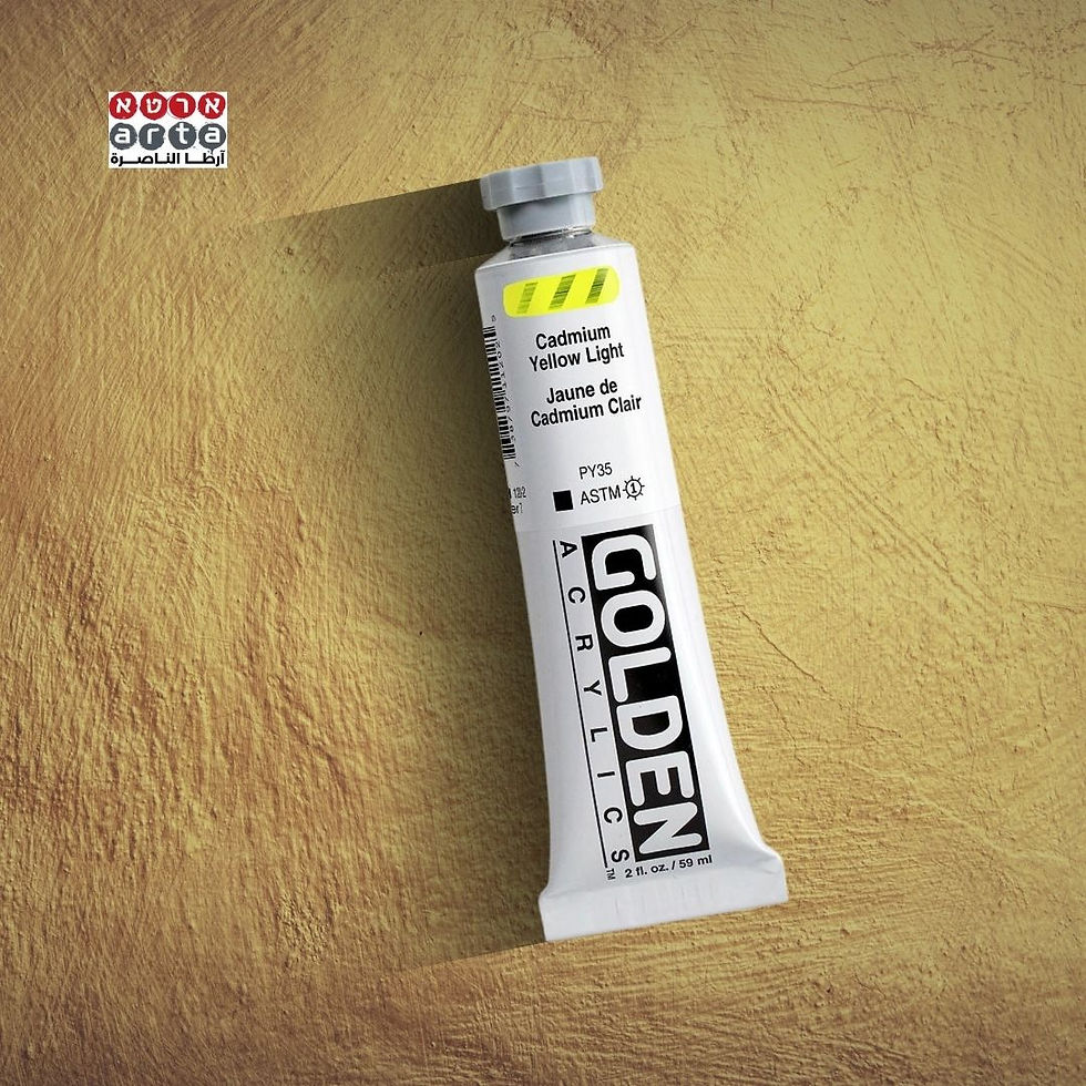 צבעי אקריליק 59 מ''ל Golden - Cadmium Yellow Light