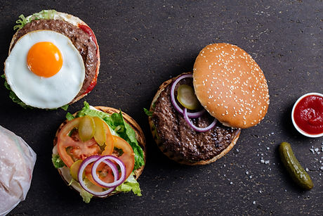 Hamburger Top View