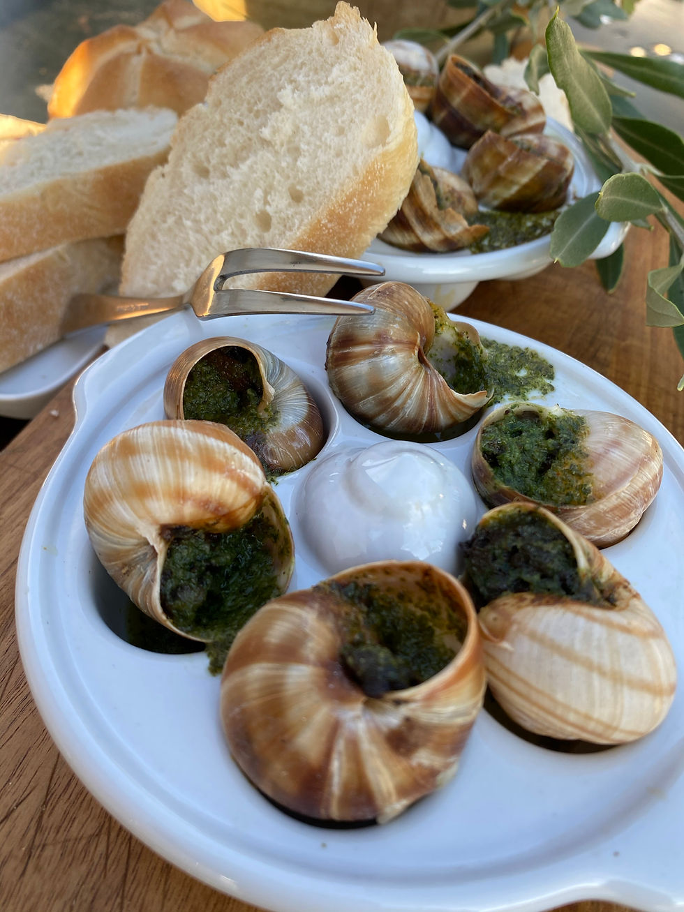 Miniaturbild: 6 Weinviertler Weinbergschnecken mit Kräuterbutter
