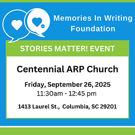 Stories Matter! Event - Centennial ARP Church