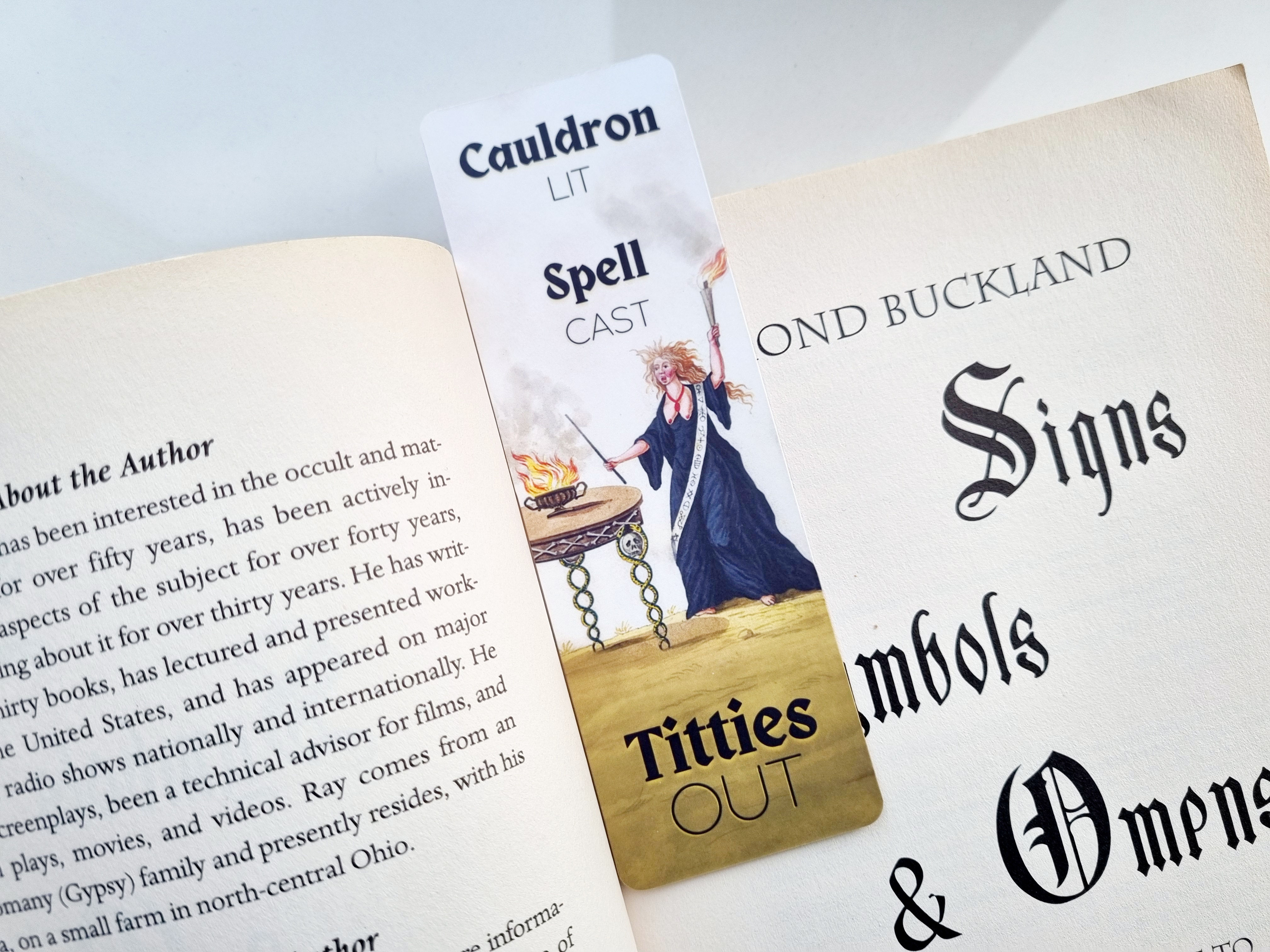 Cauldron Lit Out Bookmark