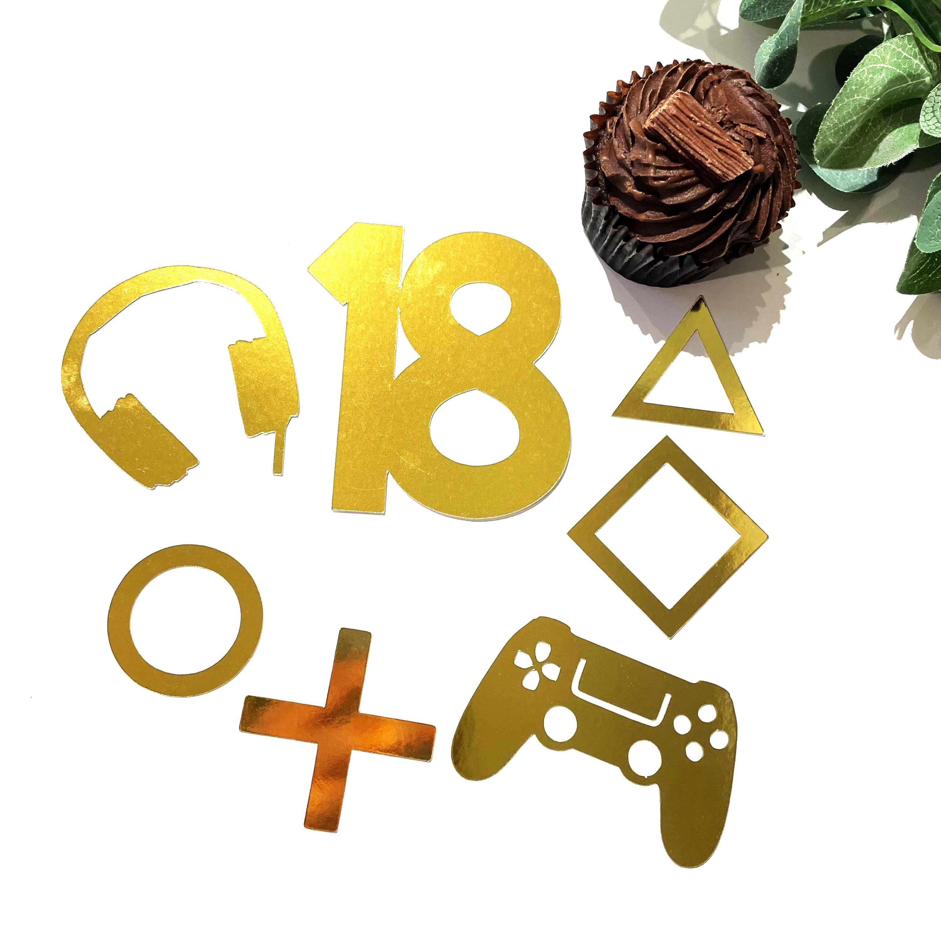 Gaming Cake Topper Set
