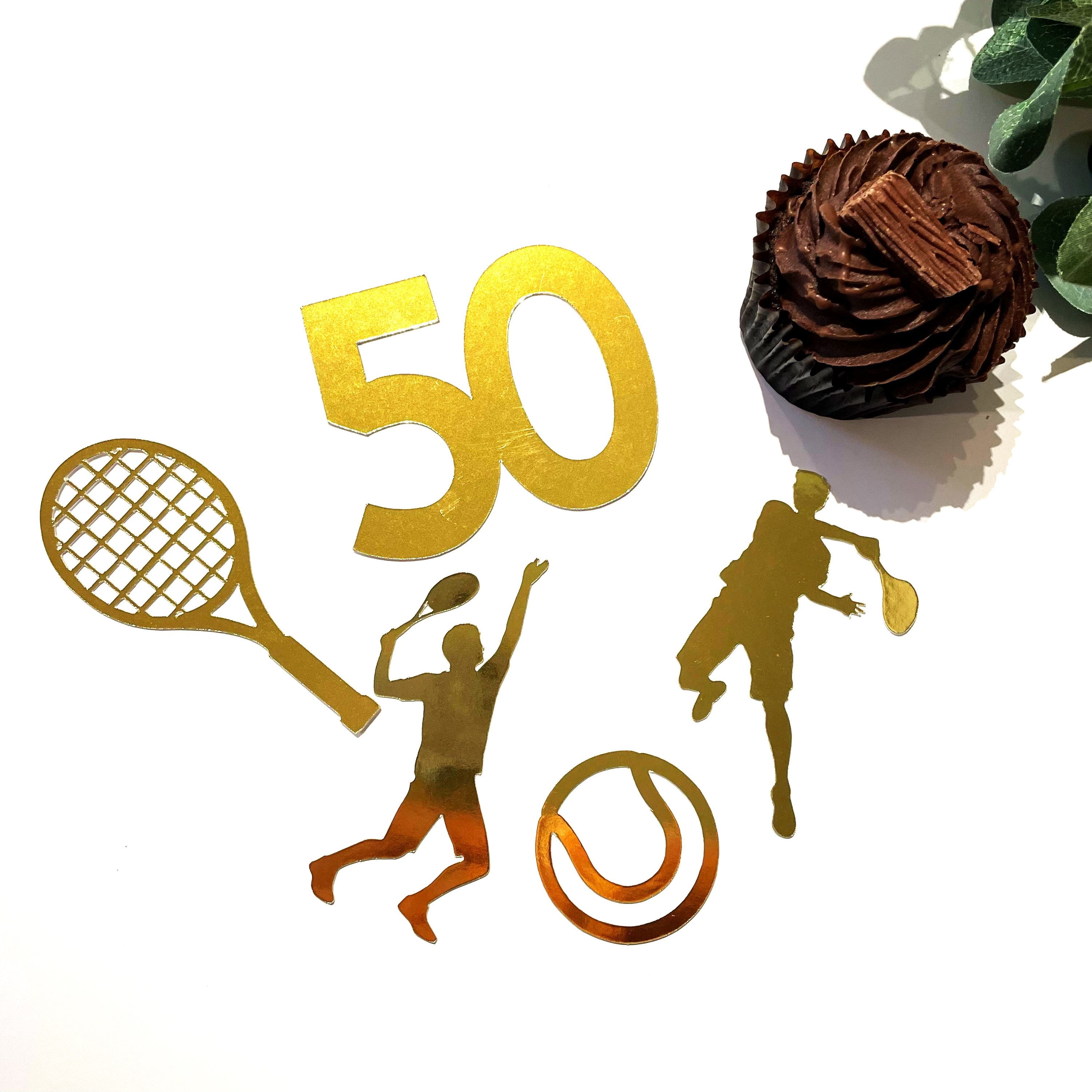 Tennis Cake Topper Set