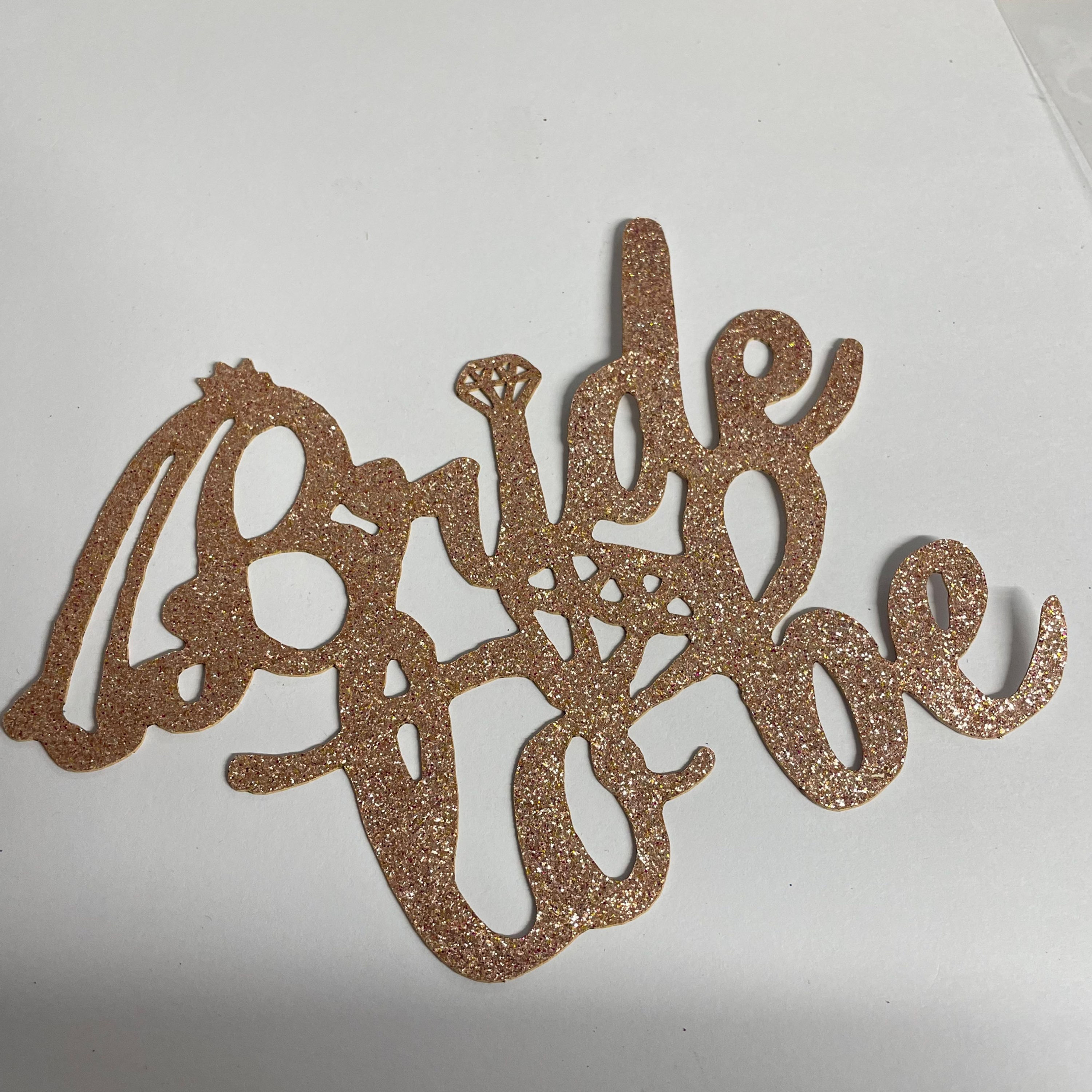 Bride to be cake topper