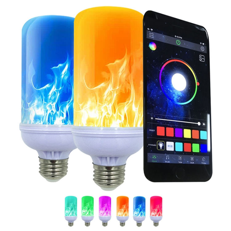 Thumbnail: Lâmpada LED Colorida Com Controle De Voz Inteligente E Simulação De Chama