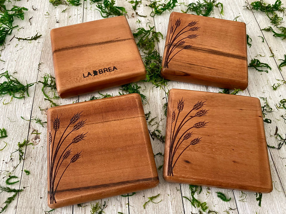 Thumbnail: Solid Wood Coaster Set of Four