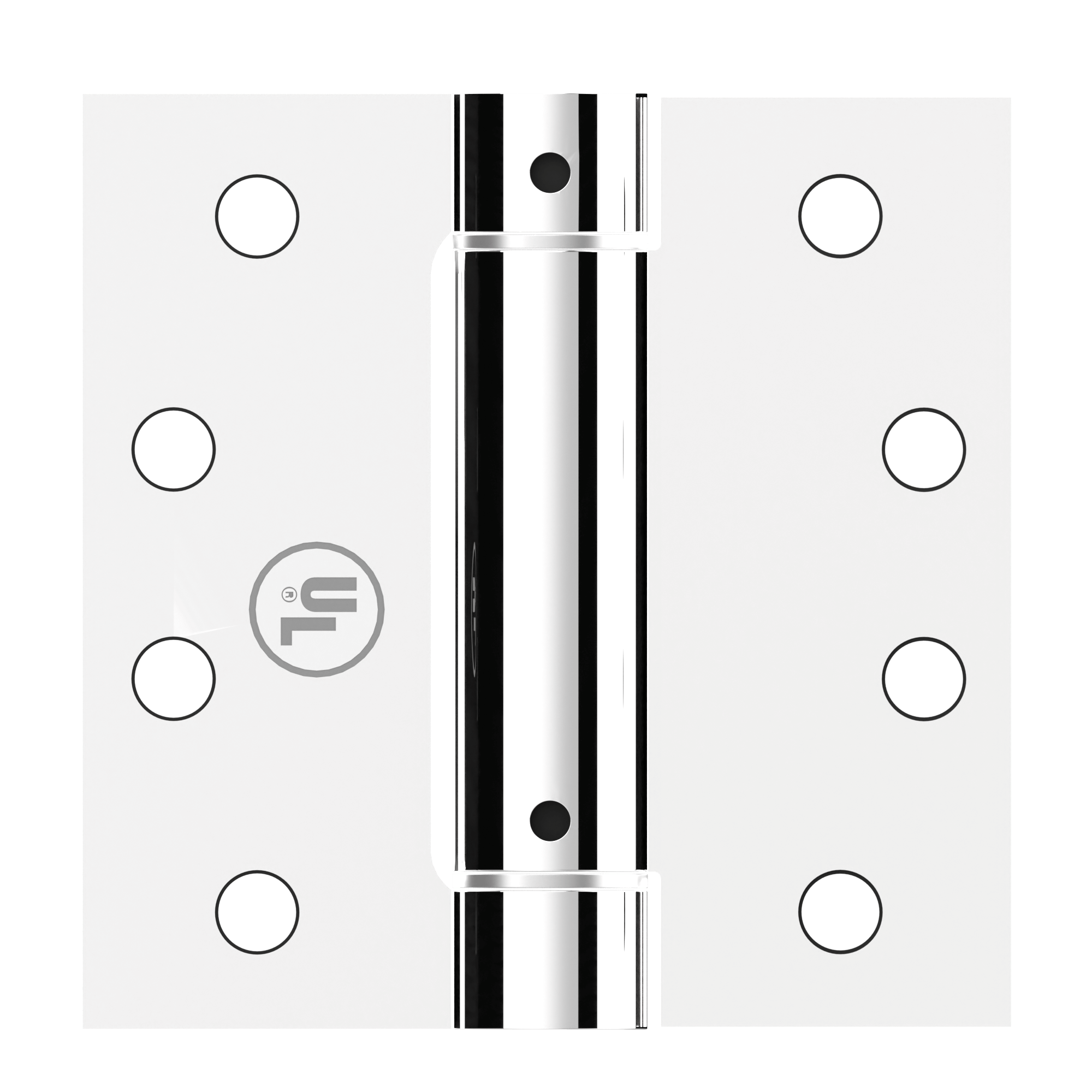 SP4500 Polished Chrome hinge – 4.5" x 4.5", square corner