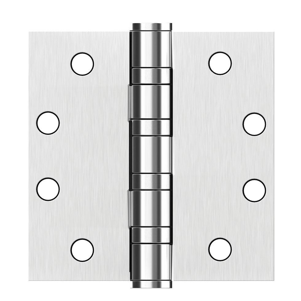 Thumbnail: CHD5050 US32D-NRP – 5" x 5" ball bearing commercial hinge in satin stainless steel finish, square corners, non-removable pin