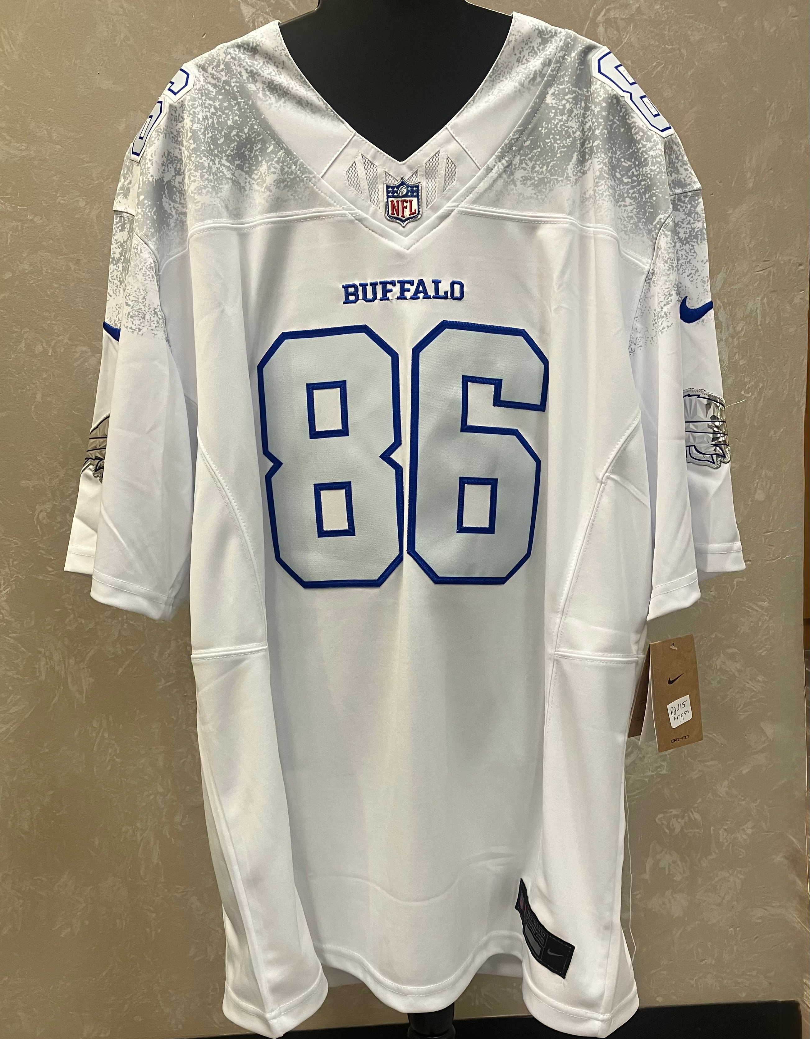 Buffalo Bills Kincaid Nike White 2025 Rivalries Collection Game Jersey