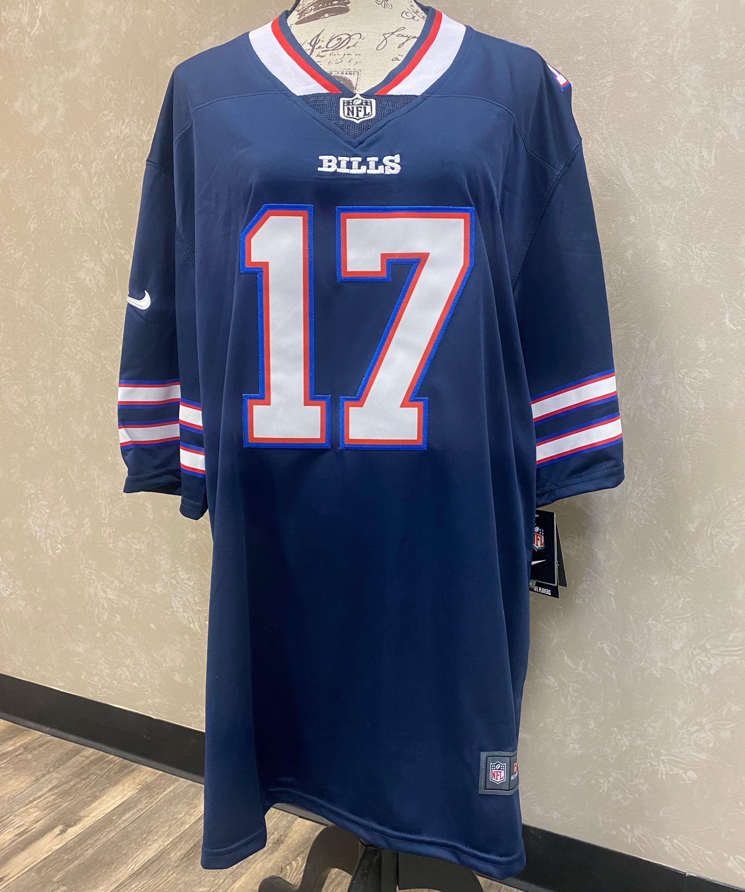 Buffalo Bills Men/Unisex - #17 Allen Jersey - Navy Blue