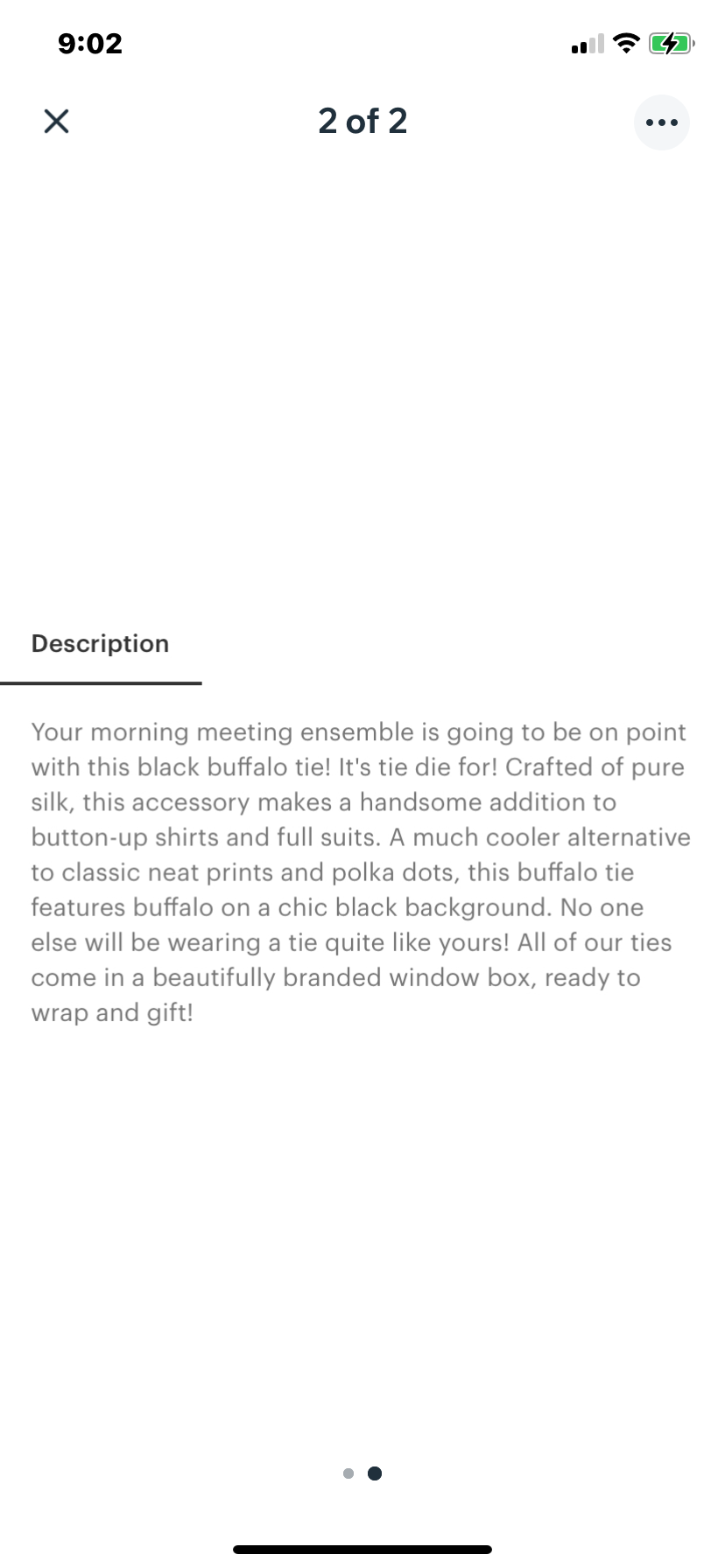 Thumbnail: Buffalo Black And White Necktie