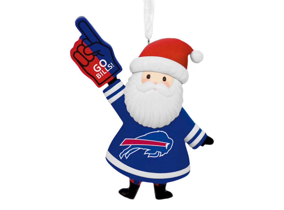 NFL Buffalo Bills Santa Ornament