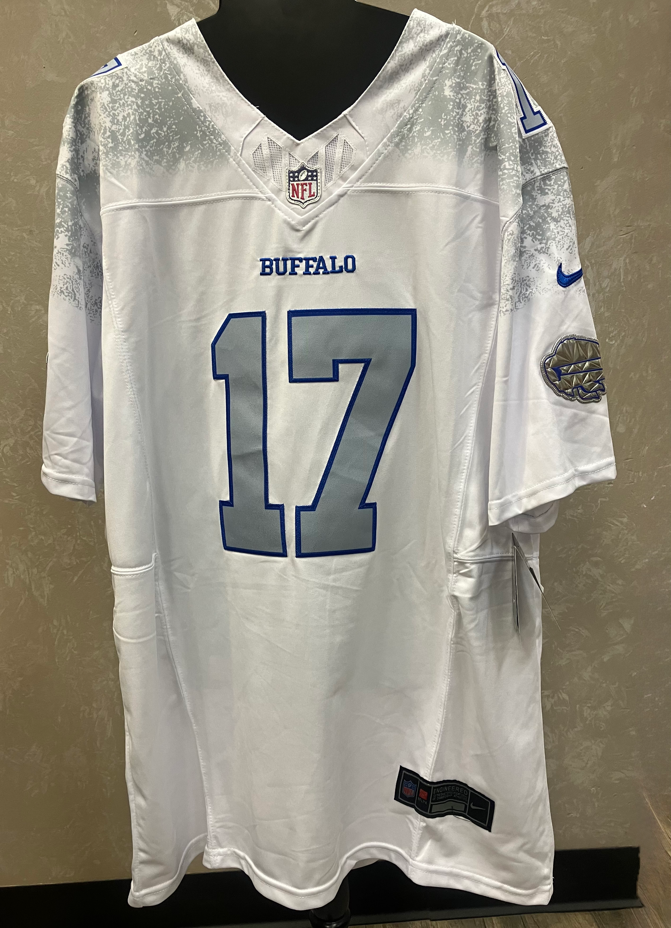 Buffalo Bills Josh Allen Nike White 2025 Rivalries Collection Game Jersey 