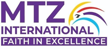 MTZ INTERNATIONAL FAITH IN EXCELLENCE logo with colorful design, company branding.