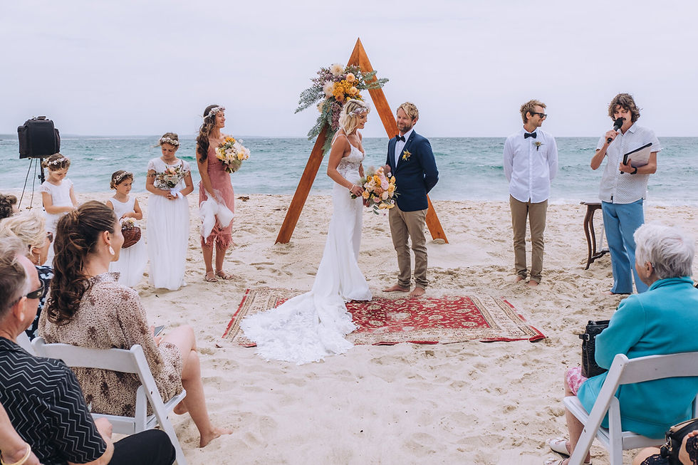 Thumbnail: Timber Triangle Wedding Arbour