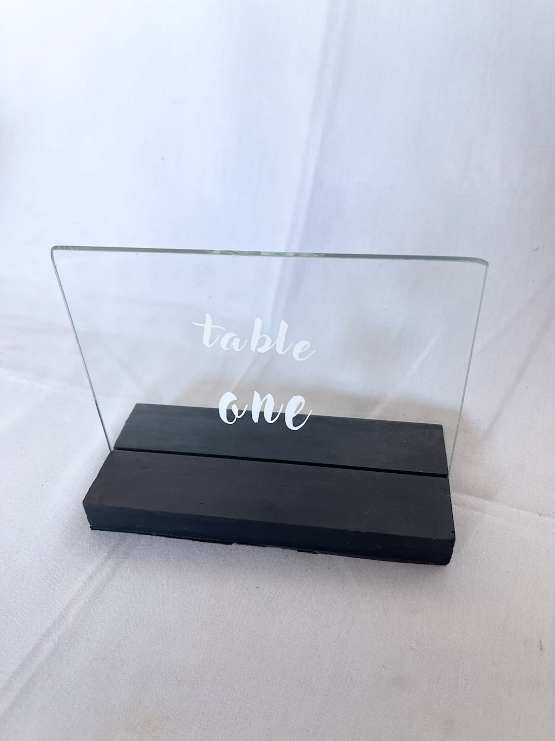 Table Numbers - Glass Rectangle